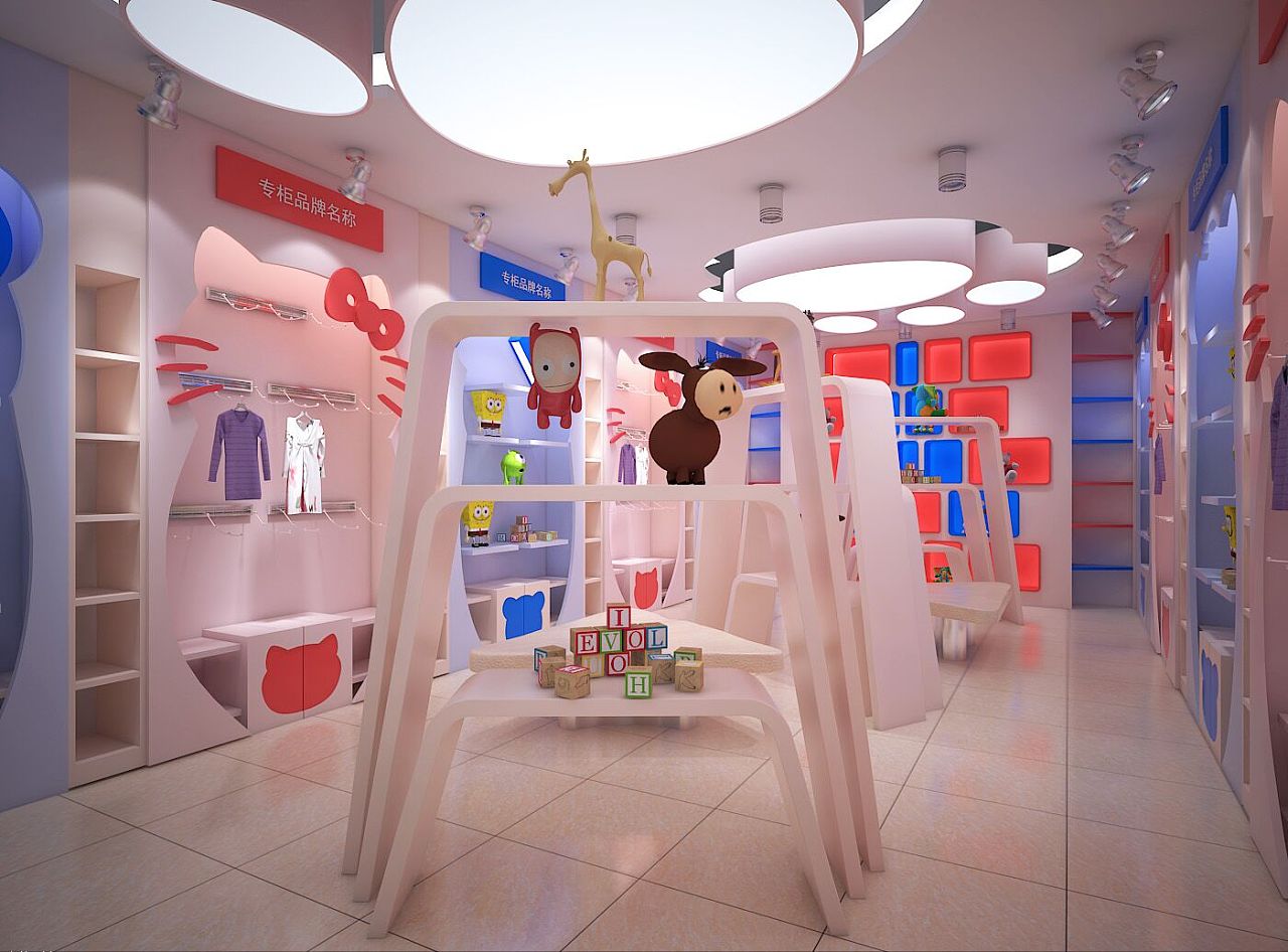 童装店铺设计|空间|展示设计 |知白空间设计 - 原创作品 - 站酷 (ZCOOL)