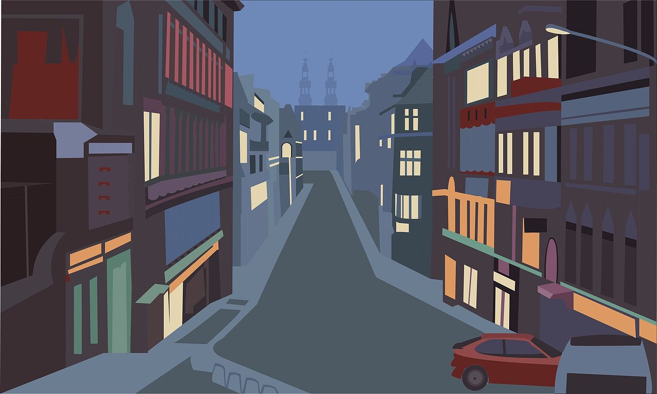 夜城（图ZMzQ0MDA5NTgw） - 艺术插画 - 站酷设计师莎莎熊原创素材 - 站酷ZCOOL
