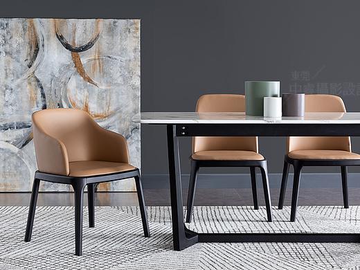 家具摄影，北欧大理石餐桌拍摄