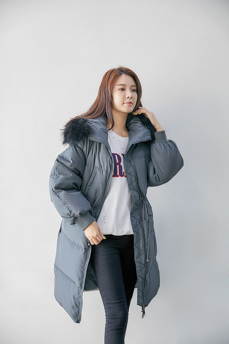 羽绒服韩国模特拍摄