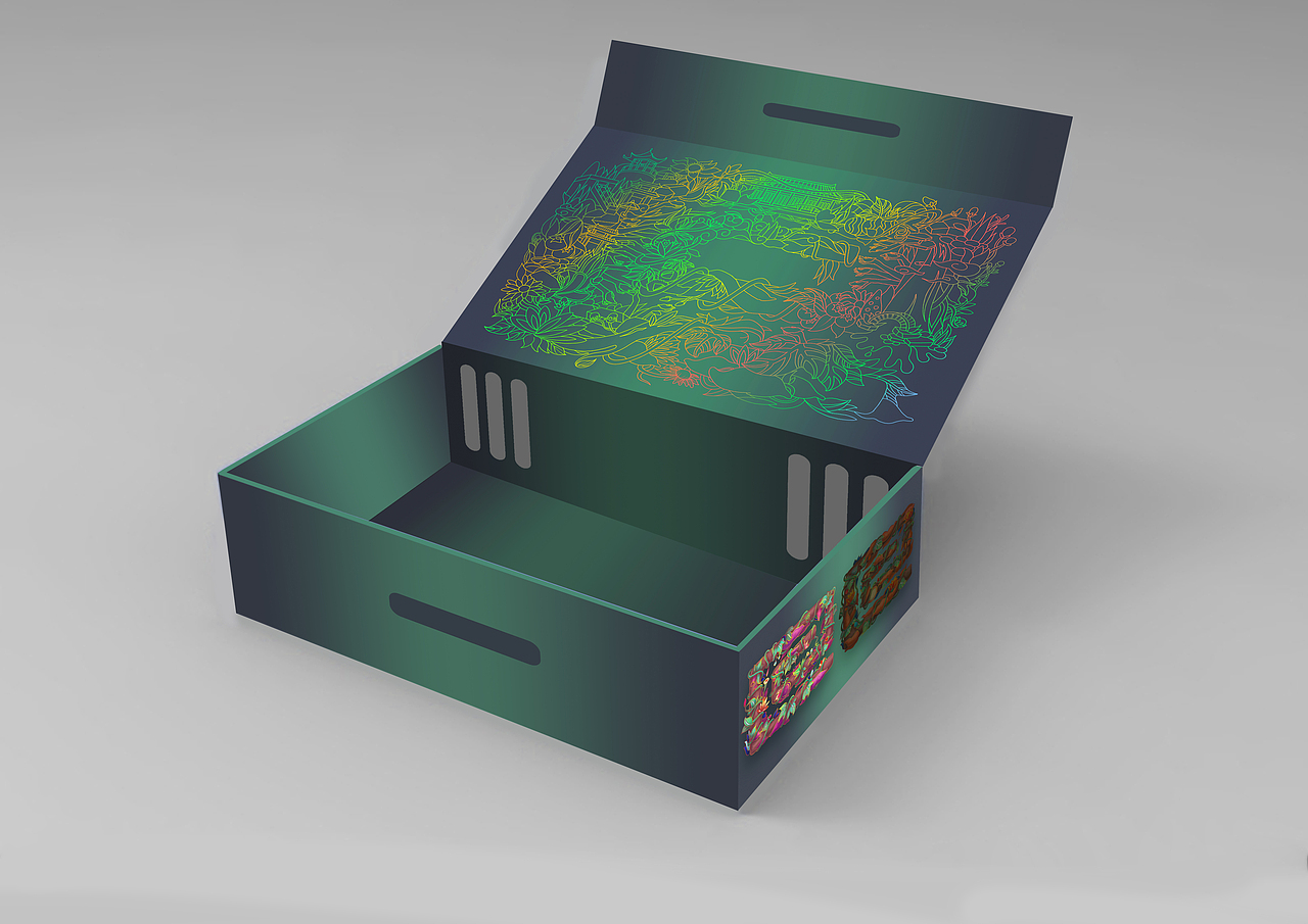 甘薯盒外包装插画设计(一)