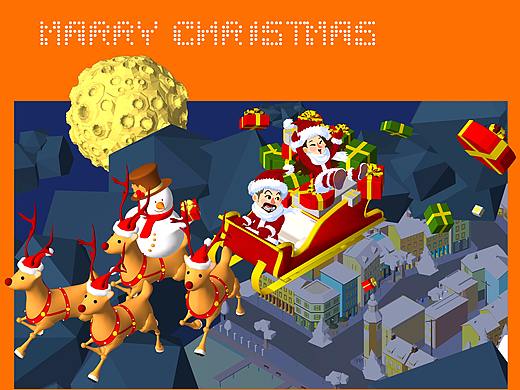 圣诞贺卡——祝大家圣诞节快乐