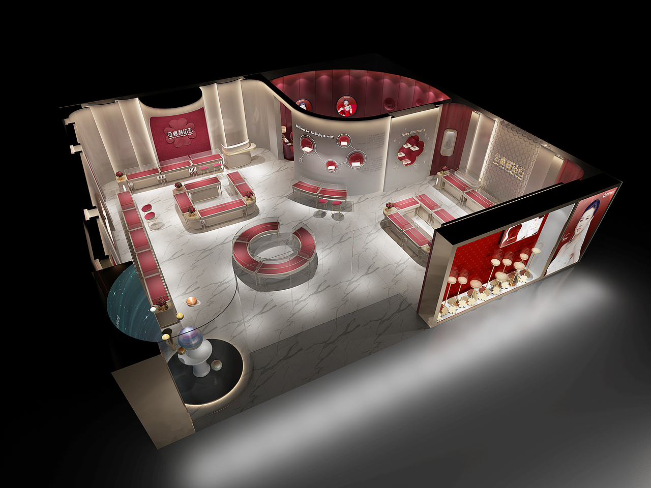 木可智慧原创设计-金嘉利钻石珠宝SI空间设计（图ZMTE5NTE0NTQw） - 家装设计 - 站酷设计师木可设计原创素材 - 站酷ZCOOL