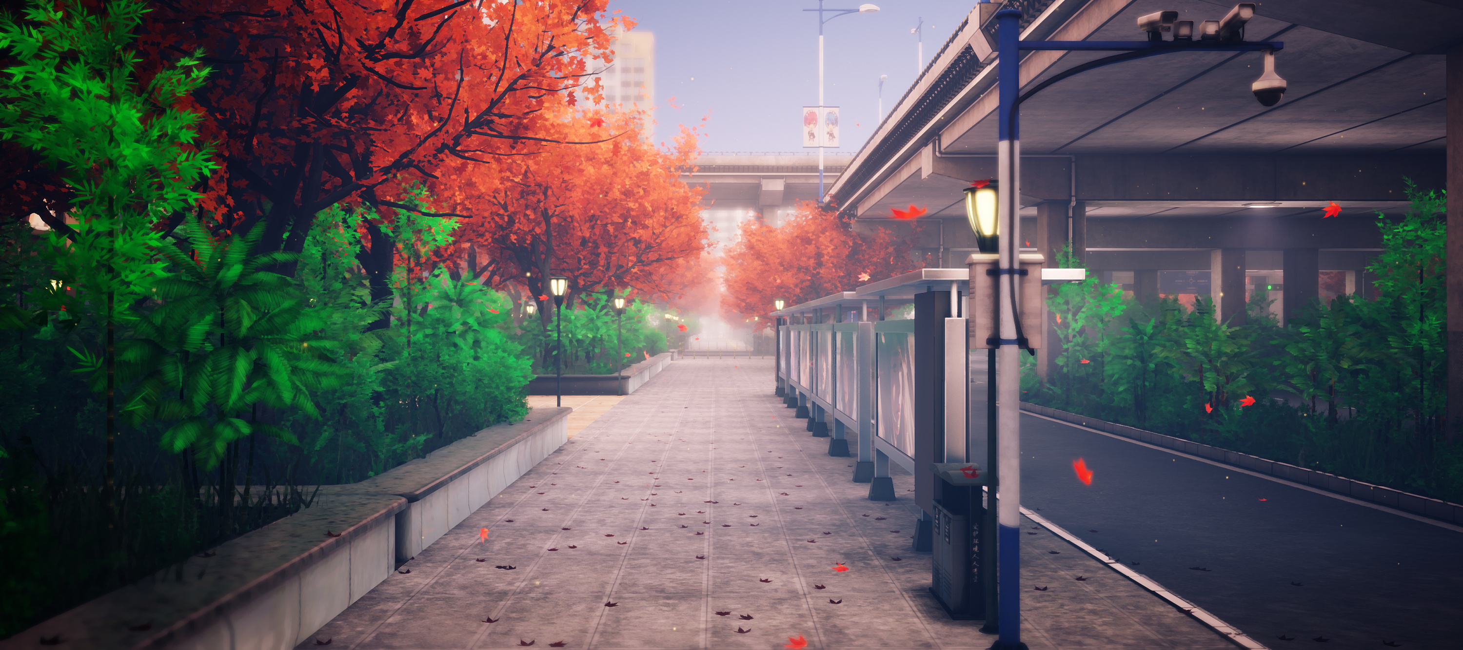 ue4动漫风格街景