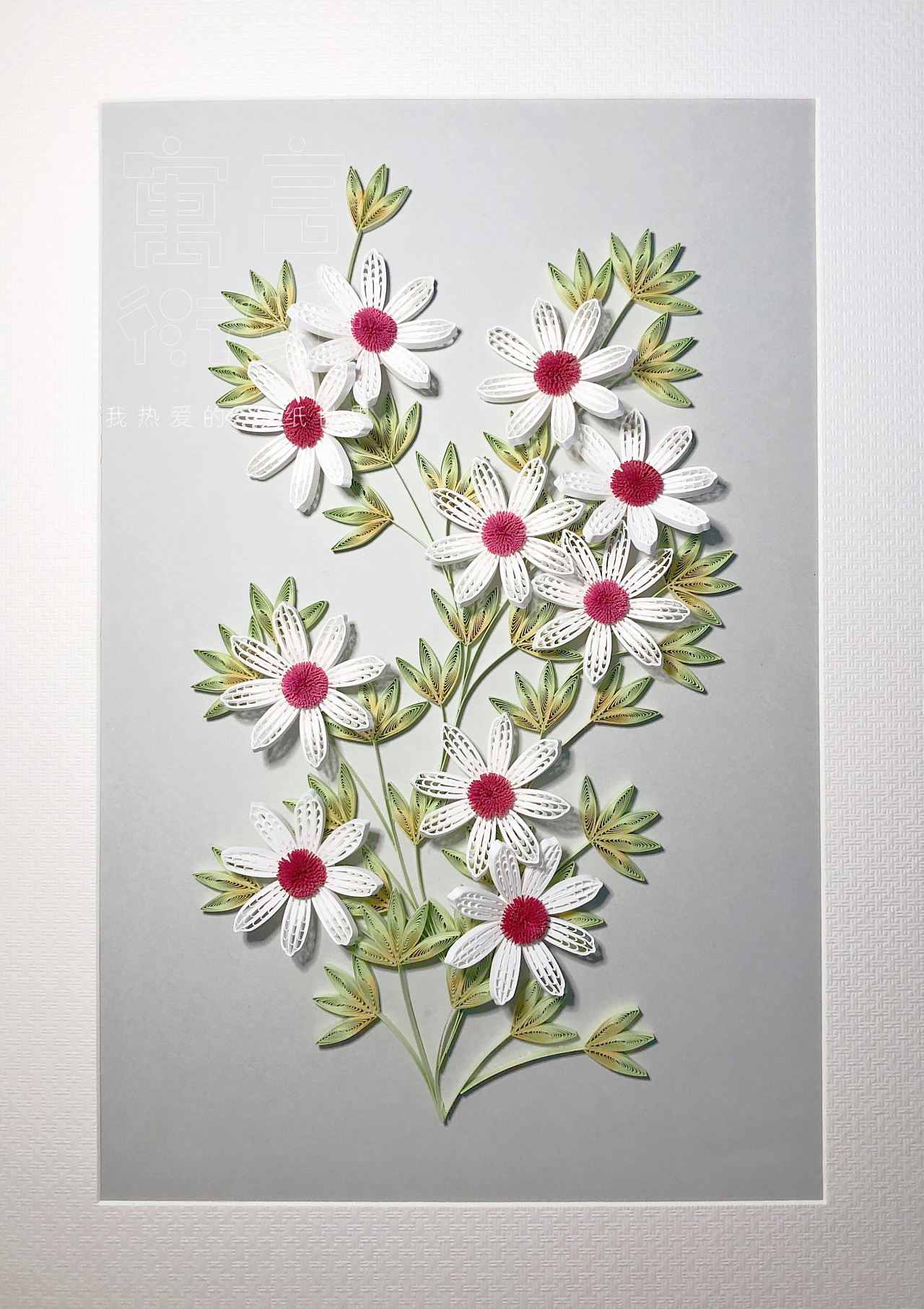 原创衍纸作品～小雏菊