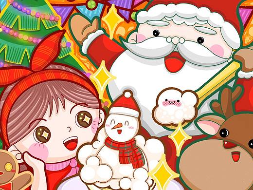 主题插画：圣诞快乐！