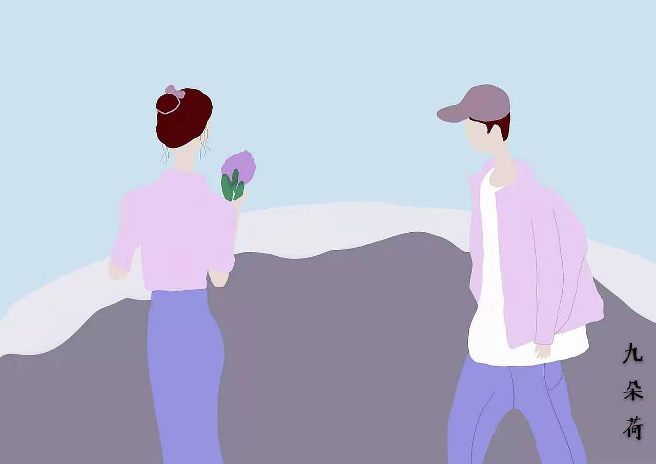 【情侣插画】只要是你,晚一点也没关系