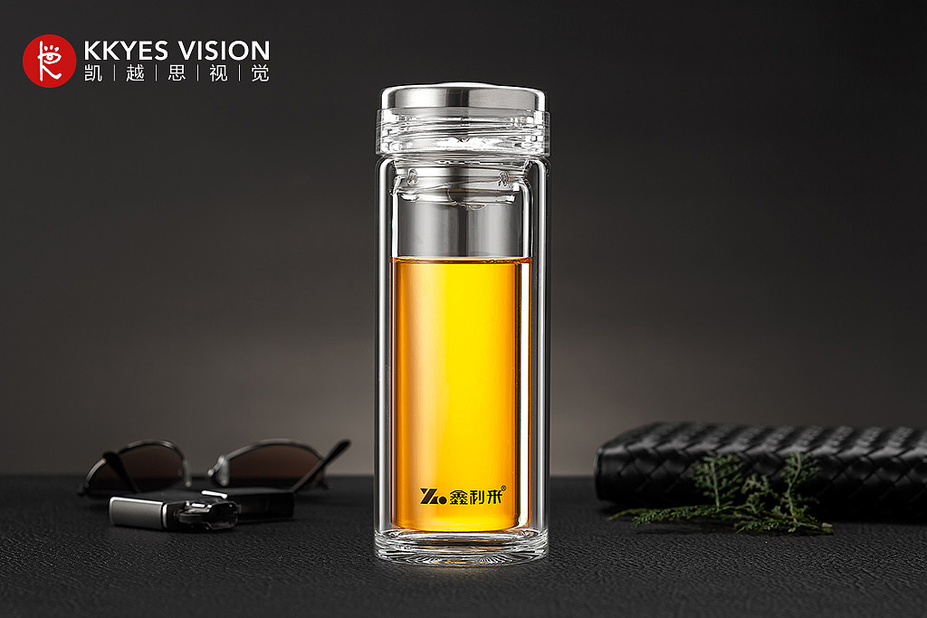 玻璃水杯 保温杯 静物拍摄 商业产品摄影