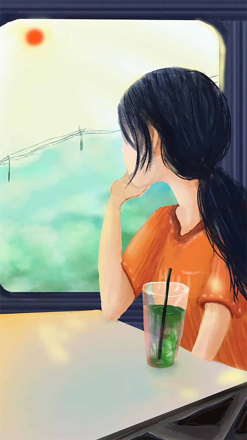 窗外（图ZMzcwNDAzMzMy） - 商业插画 - 站酷设计师毛豆毛豆毛豆原创素材 - 站酷ZCOOL