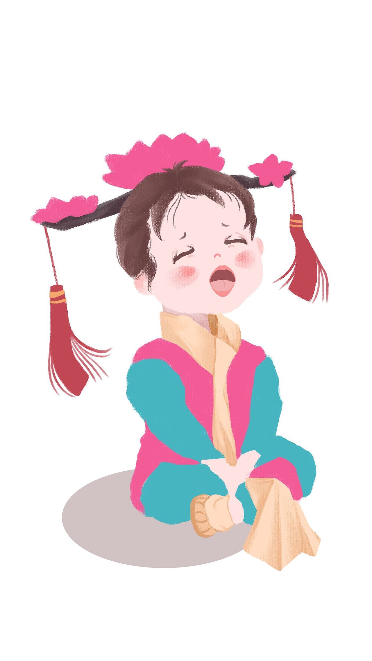 可爱的人类幼崽（图ZMjU3NjIyMDQw） - 创作习作 - 站酷设计师果元插画原创素材 - 站酷ZCOOL