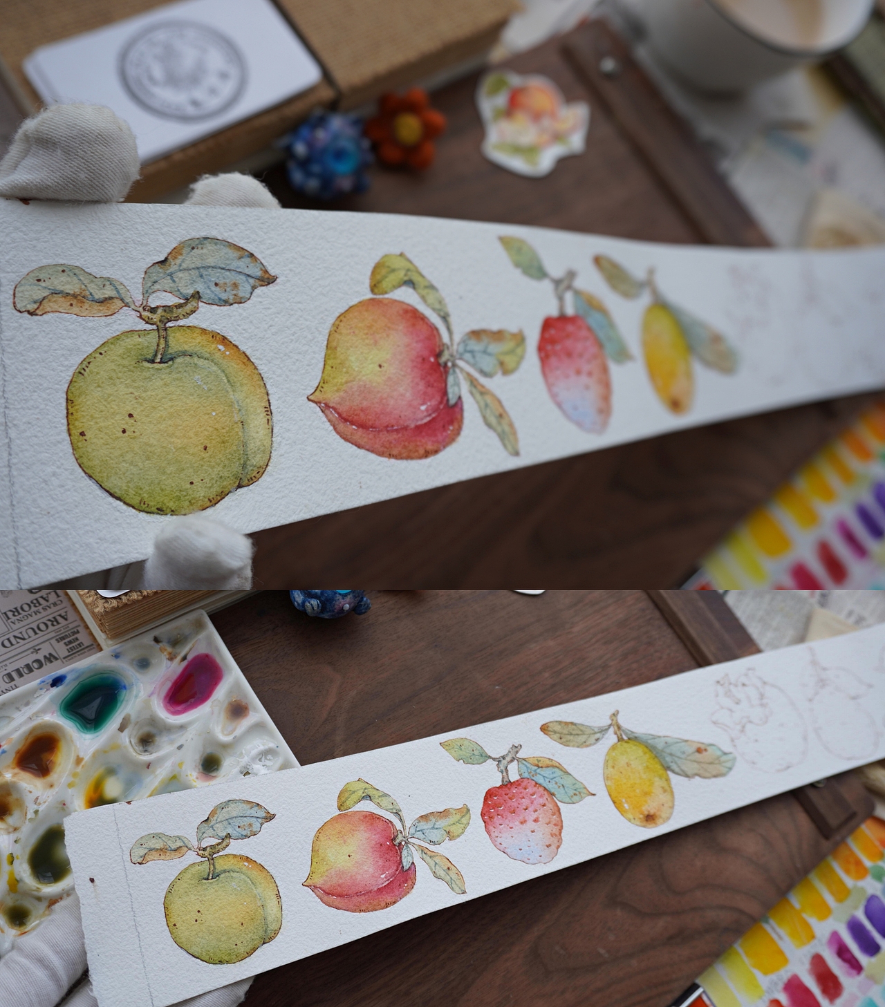 钢笔淡彩——各种水果！（图ZMzEyMTU1OTMy） - 商业插画 - 站酷设计师麦可南原创素材 - 站酷ZCOOL