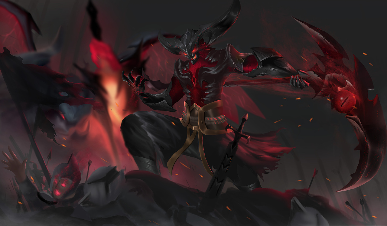 lol同人创作 暗裔镰魔拉亚斯特