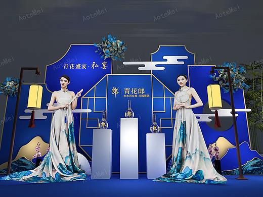 酒业合影展示墙dp点