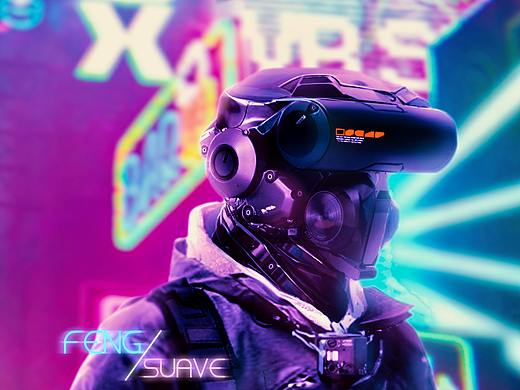 赛博朋克场景_士兵