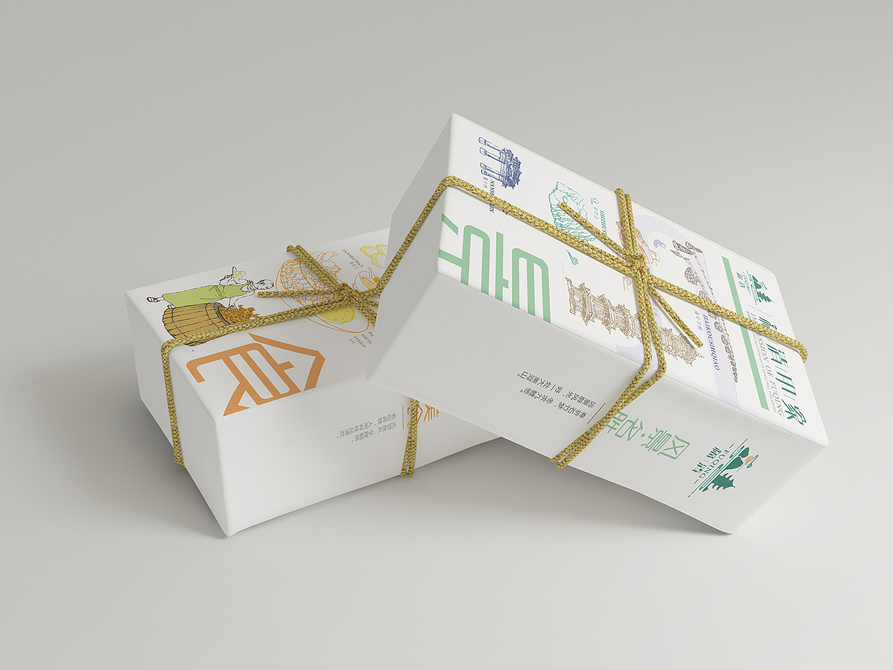 整理部分自己做的不同风格的包装设计