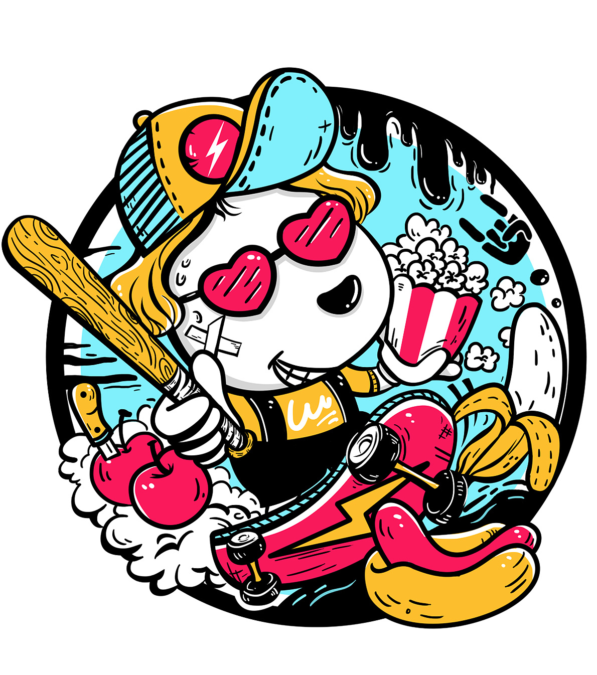 一些插画周边应用 -t恤图案 - 原创作品 - 站酷(zcool)