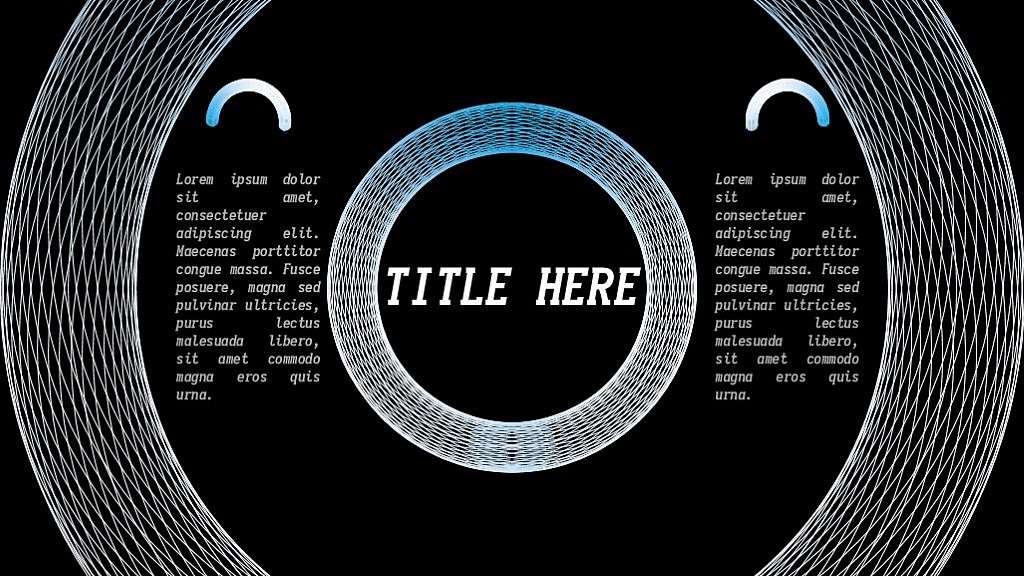 《点与线》——科技原创PPT模板