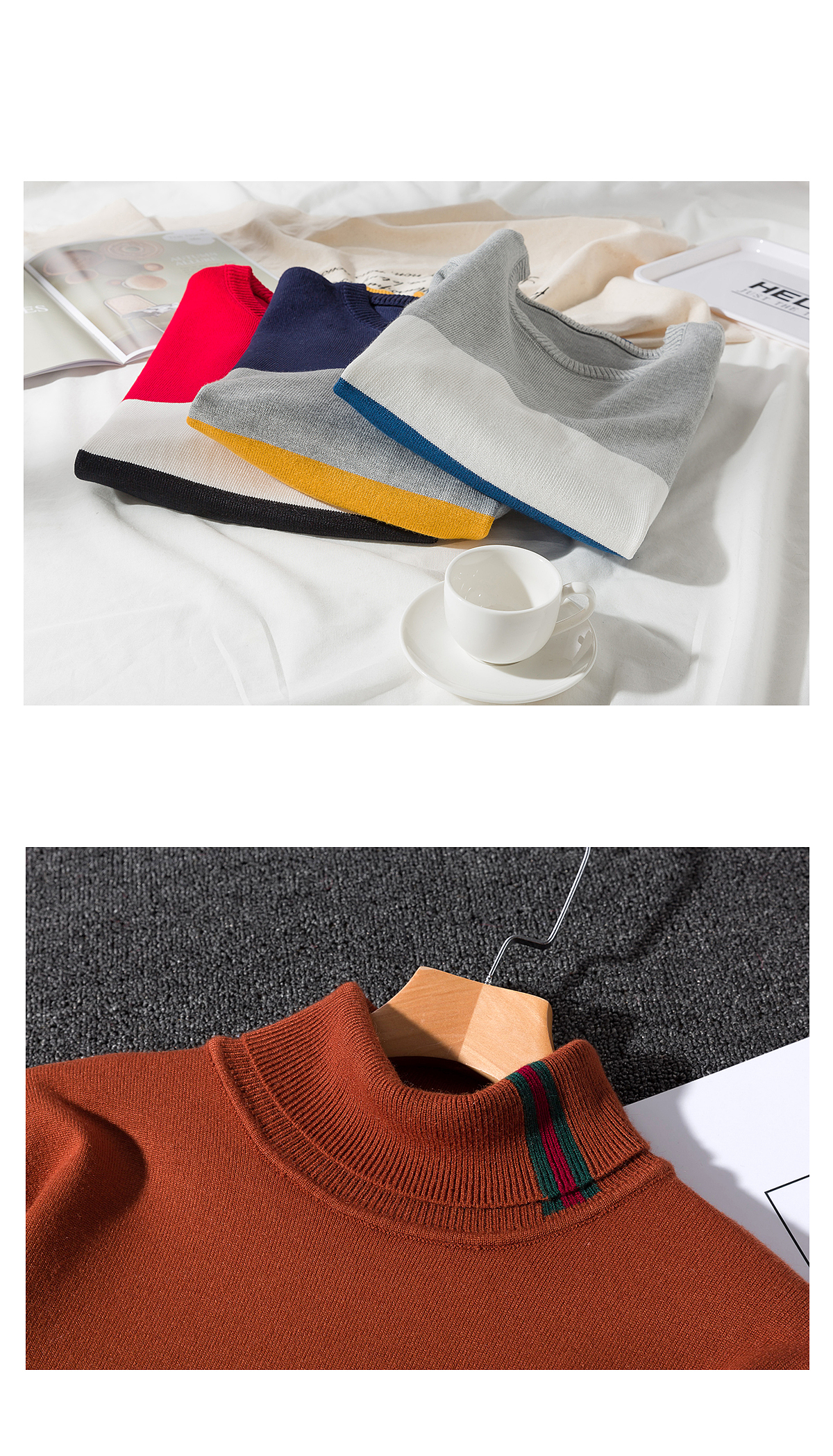 服装平铺拍摄 男装挂拍抠图 淘宝第五张主图