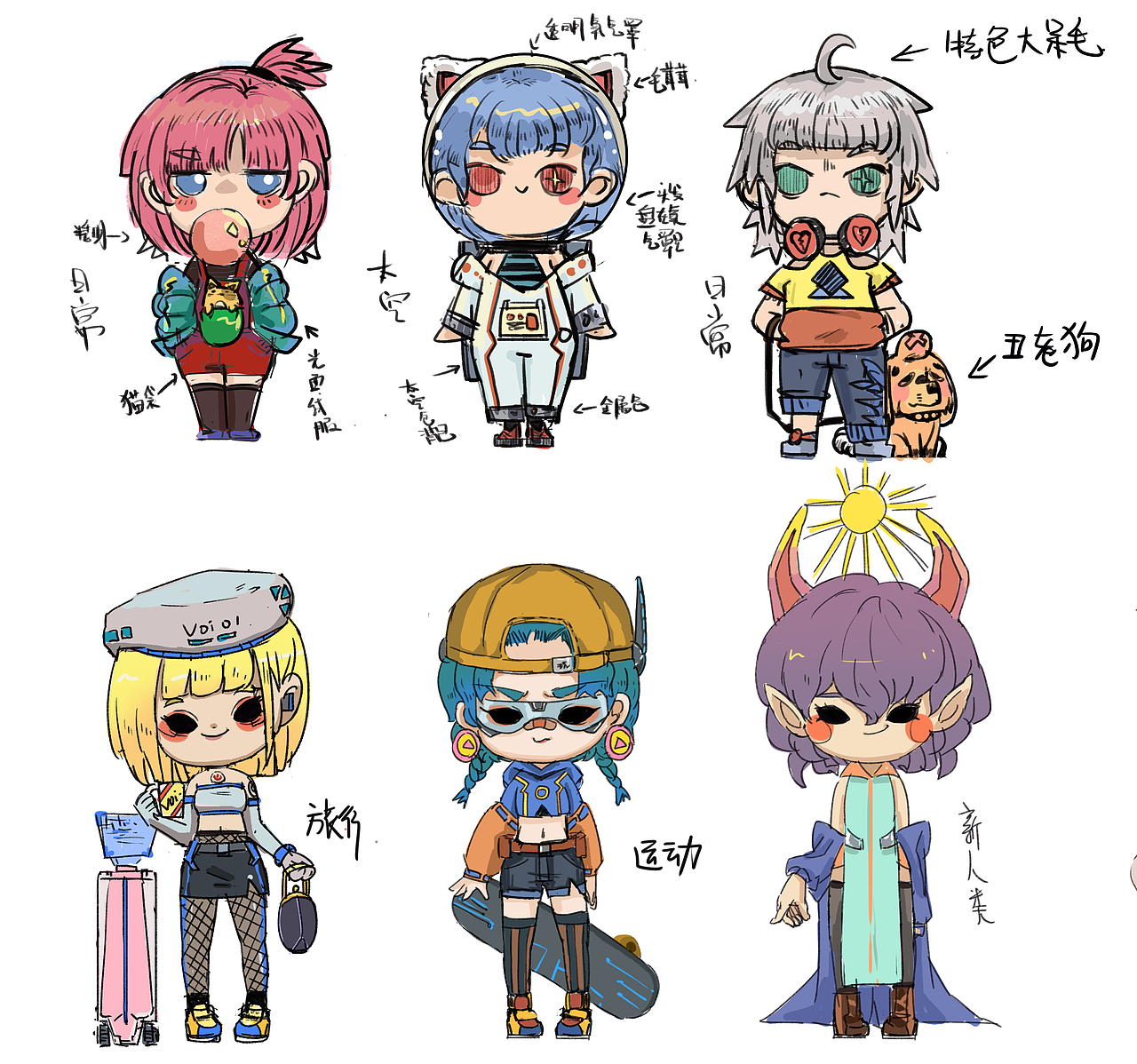 盲盒手办设计,近几个月的创作心得_木木木暮暮-站酷zcool