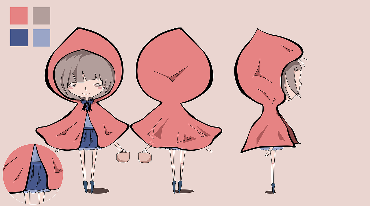 小红帽卡通人物设计|平面|ip形象|小江0310_原创作品-站酷zcool