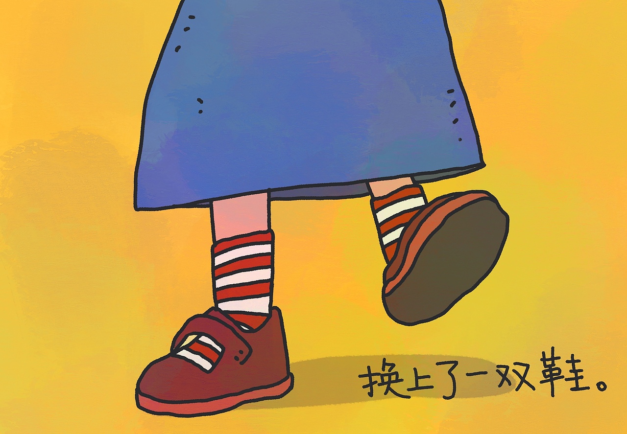 《一只手套》|插画|绘本|港薯片_原创作品-站酷zcool