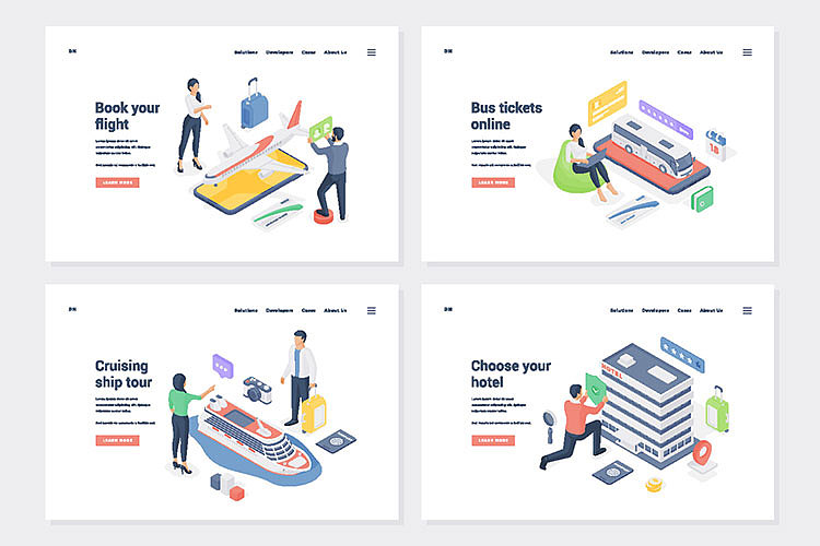 2.5D现代智能远程医疗办公商务科技通讯登陆插画海报（图ZMjk1MDE0NTA0） - 创作习作 - 站酷设计师Z35790156原创素材 - 站酷ZCOOL