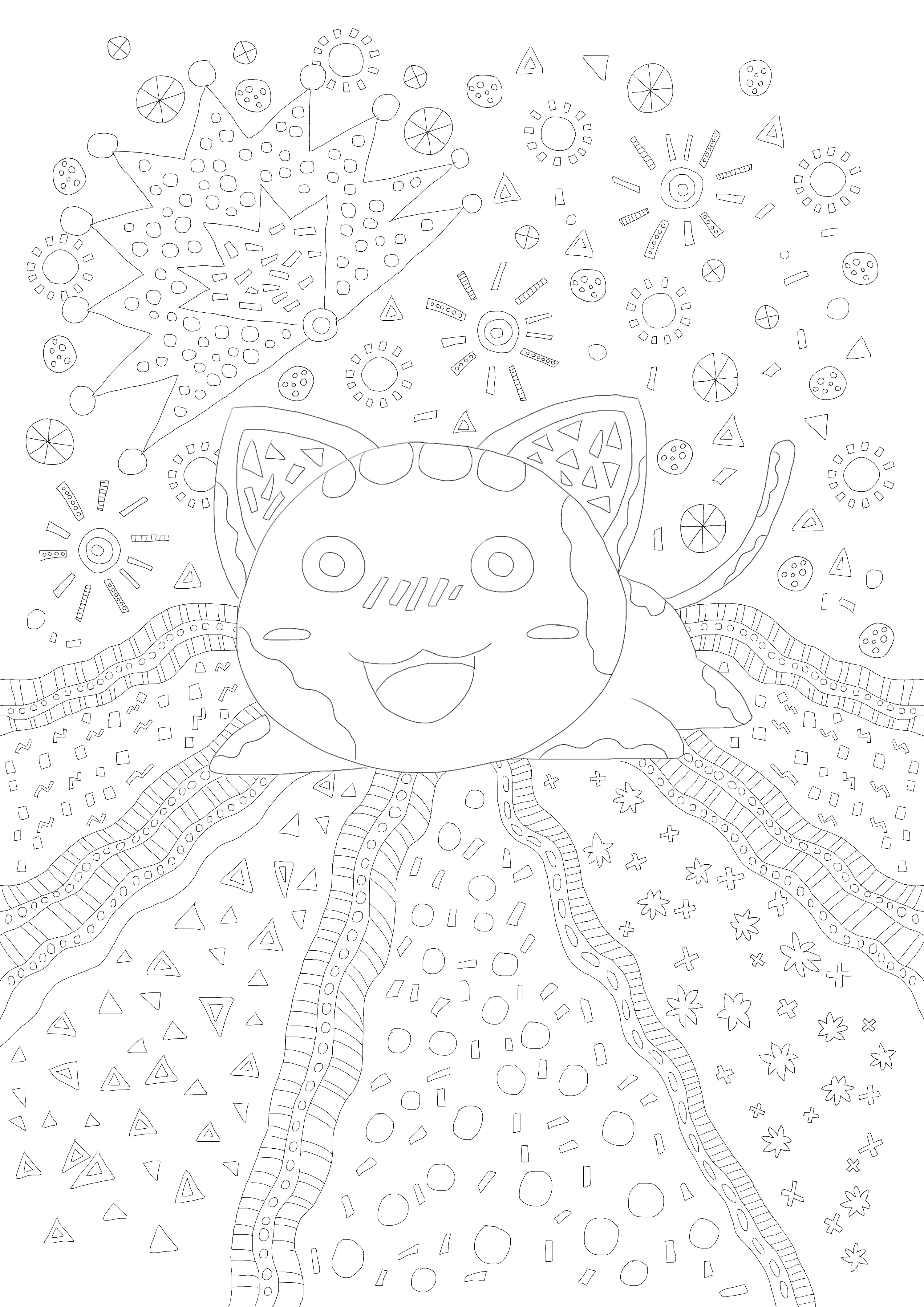 装饰插画填色本设计 线稿合集