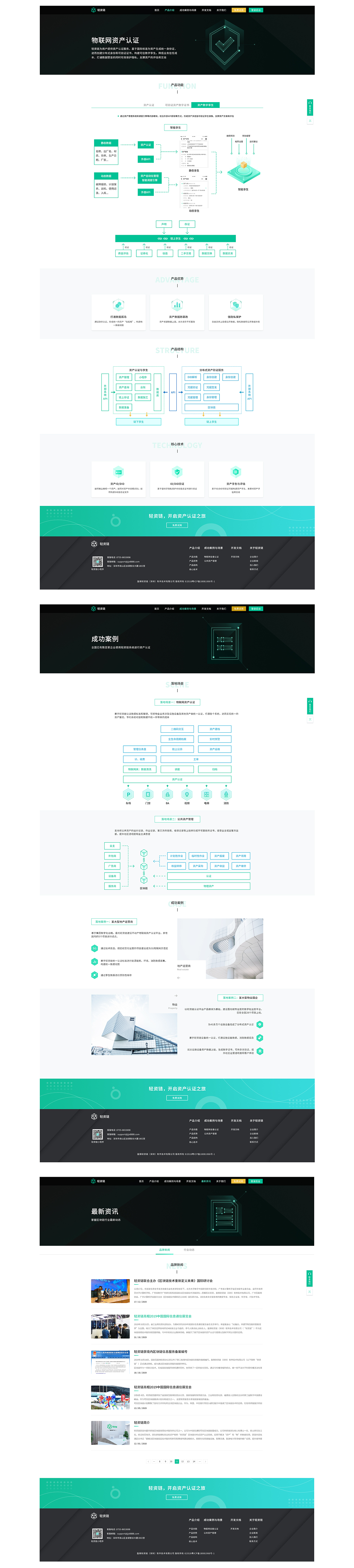 轻资链官网界面设计