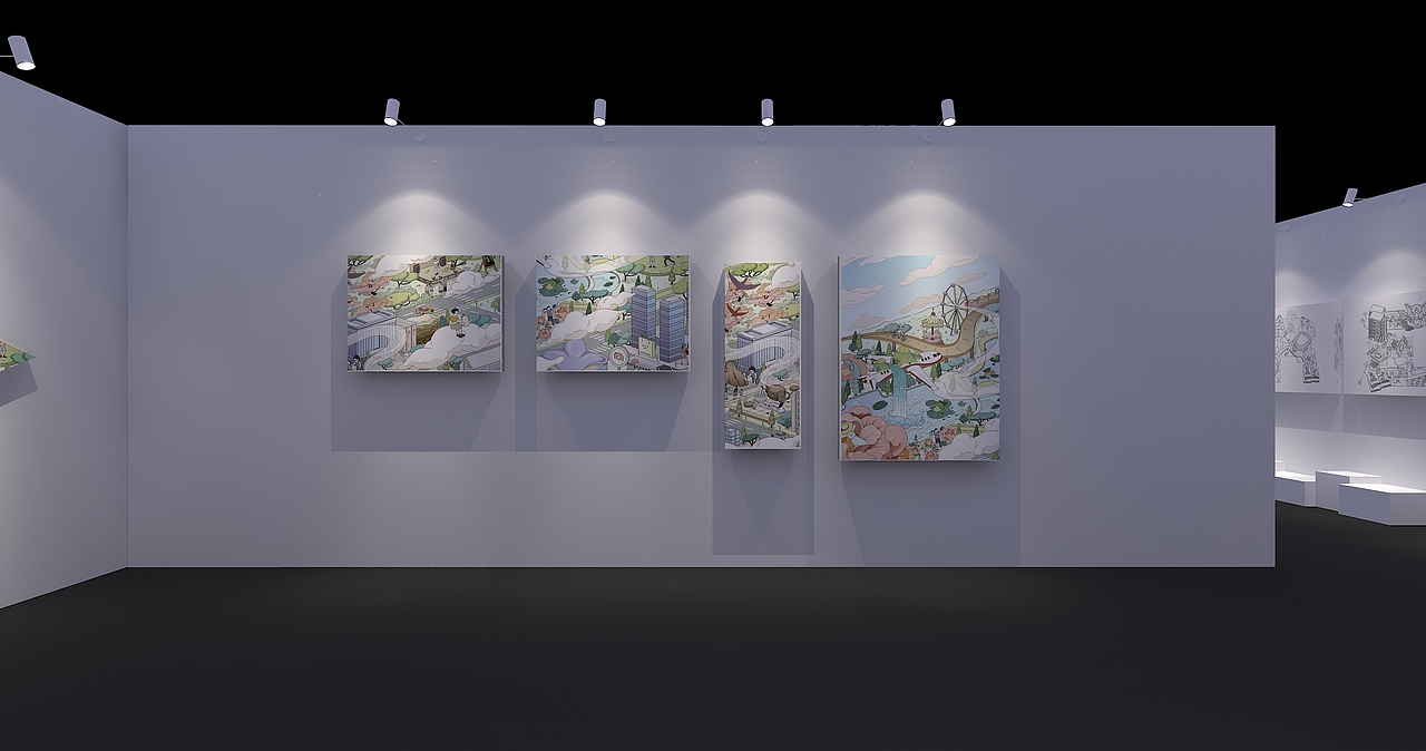 发布会里藏着一个画展（图ZMjU2MzI3MzE2） - 场景 - 站酷设计师小小小云之原创素材 - 站酷ZCOOL