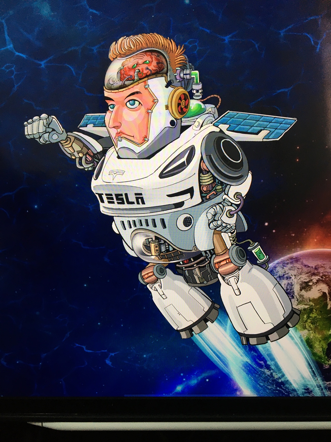 马斯克漫画形象设计_老熊漫画-站酷zcool