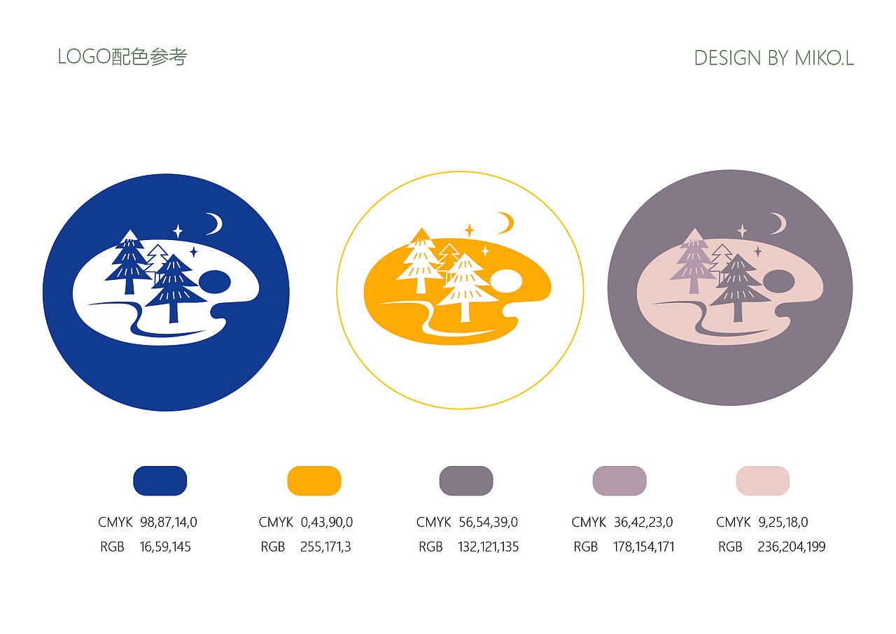 沐光森林儿童美学logo视觉系统（图ZMjAxMjAzMTA4） - 品牌 - 站酷设计师一只MIKO原创素材 - 站酷ZCOOL