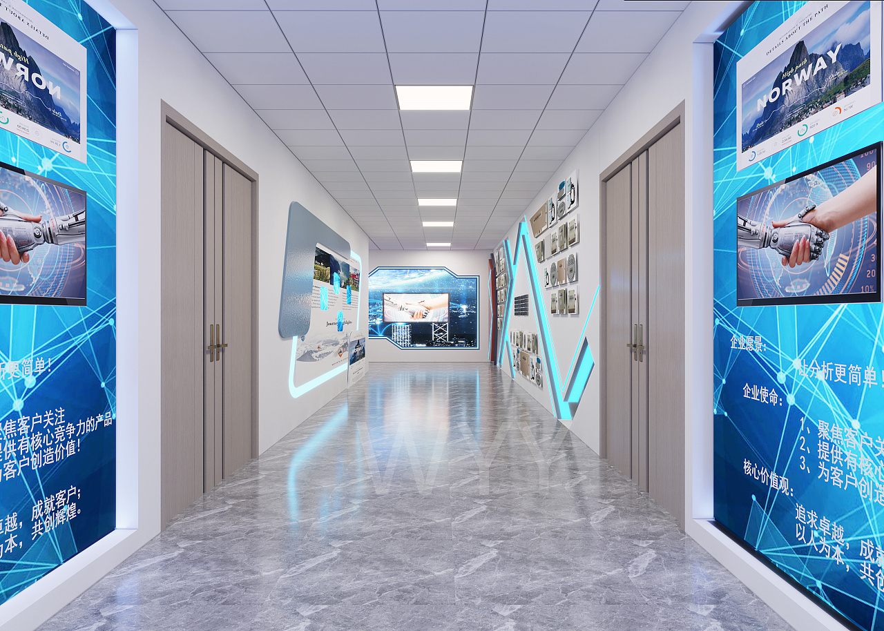 工装|展厅|过道|空间|家装设计|设计源源 - 原创作品 - 站酷 (zcool)