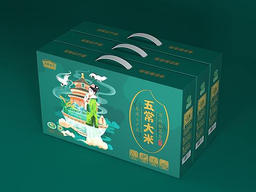 五常大米包装设计