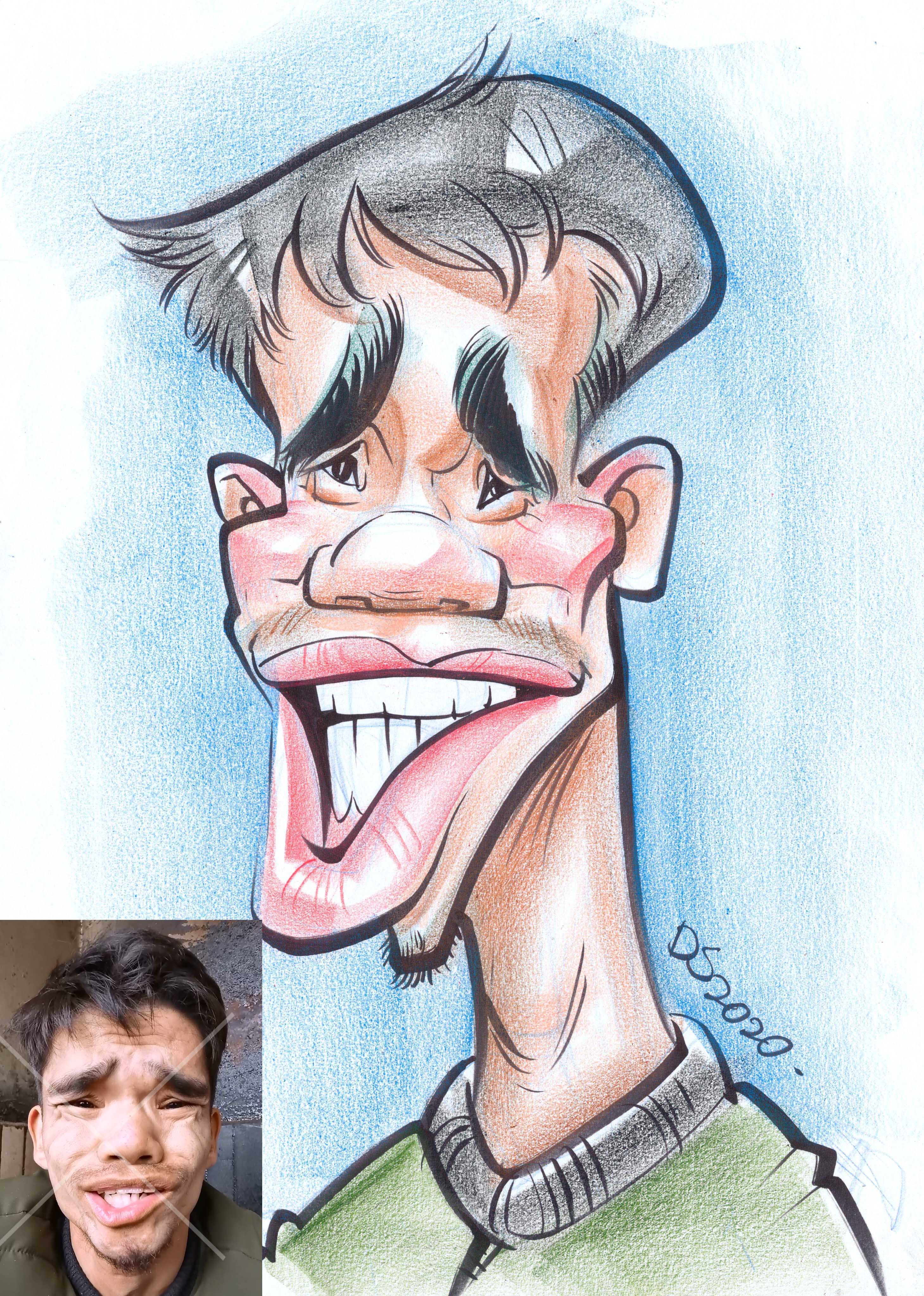 漫像似颜绘 大叔漫画王西振 似颜绘作品