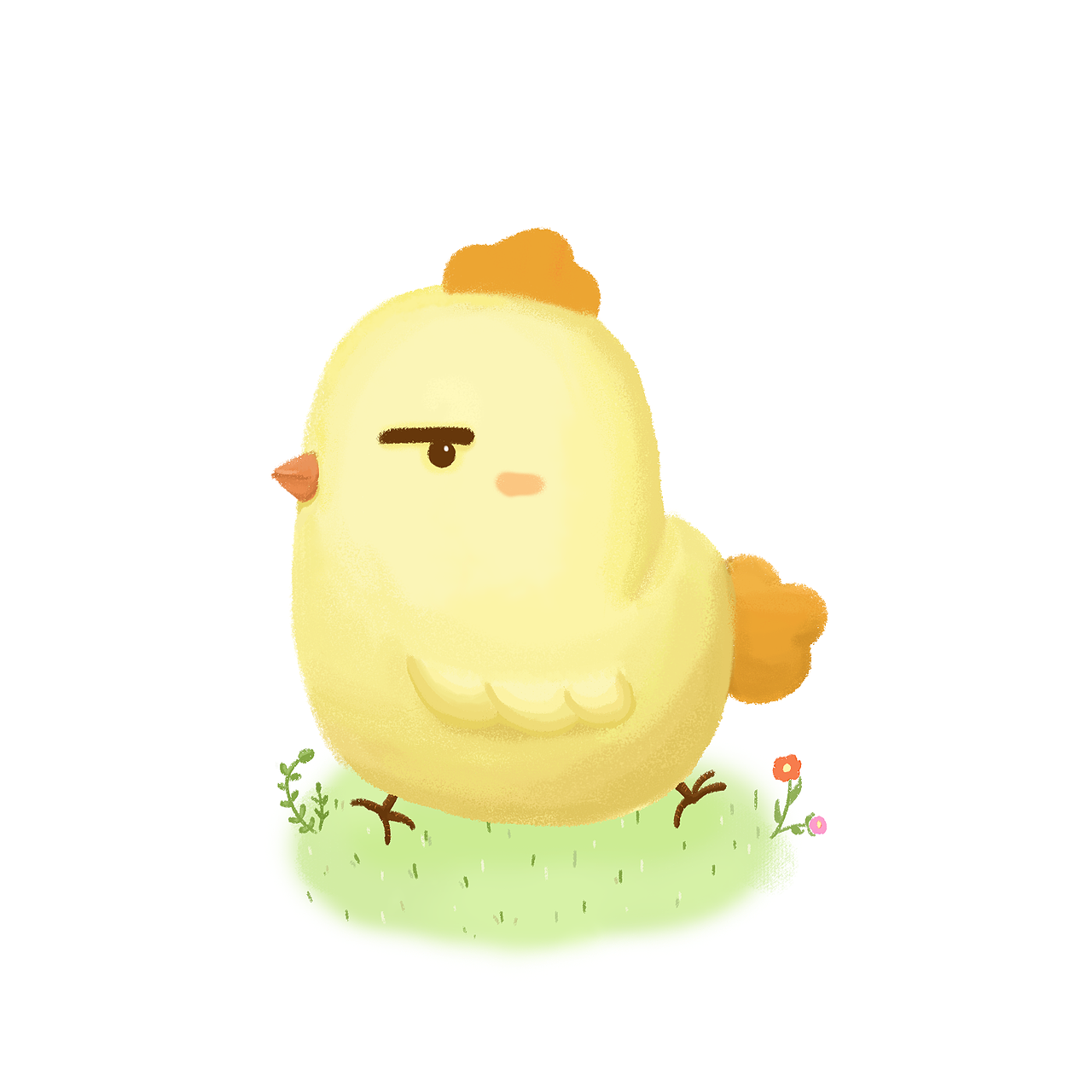 【涵子插画】小贱鸡~源于室友的随笔插画【gif】