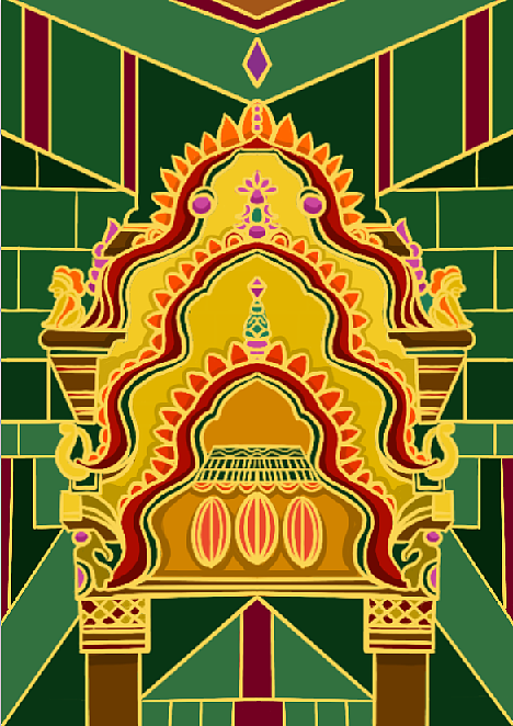 吴哥窟系列插画