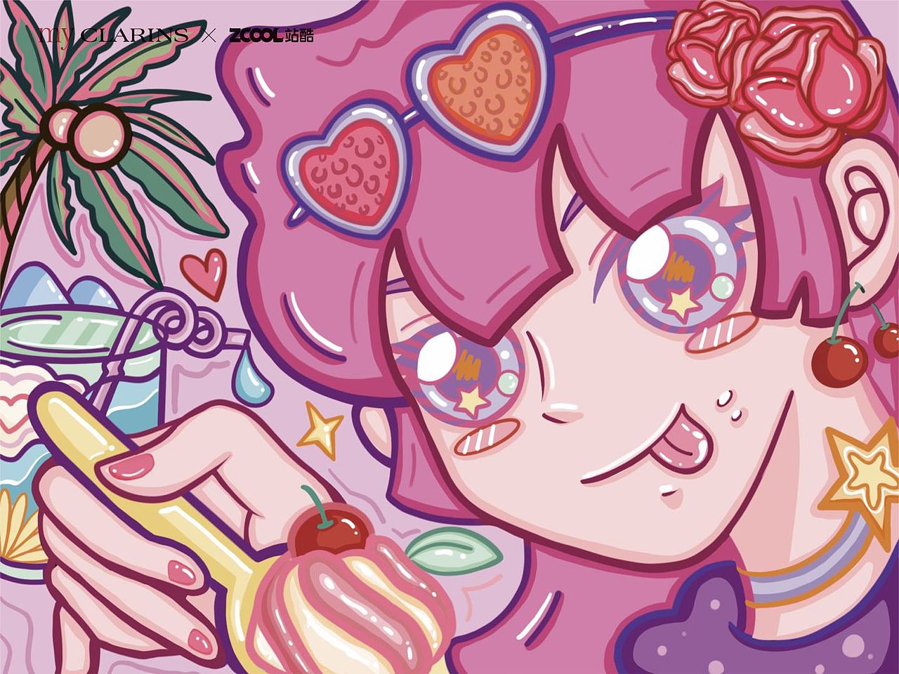 #my CLARINS 寻找天然好食肌# 来一口美丽（图ZMjk0MzY1Njg0） - 海报 - 站酷设计师甜心豹豹子原创素材 - 站酷ZCOOL