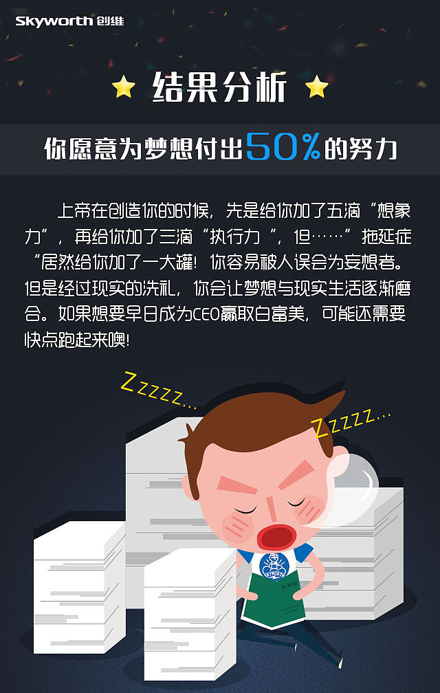 #客户说# 给我一个活泼可爱的小测试——创维梦想测试H5（图ZNDQ3MDMwNTI=） - 移动端网页 - 站酷设计师anni_z原创素材 - 站酷ZCOOL