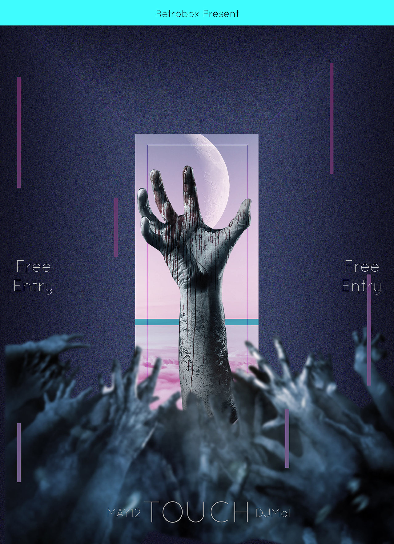 欧美抽象海报设计