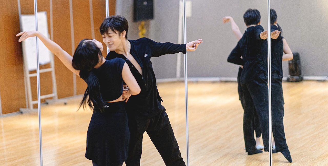 2021年8月23日张爱马迪,贾昊悦新舞彩排