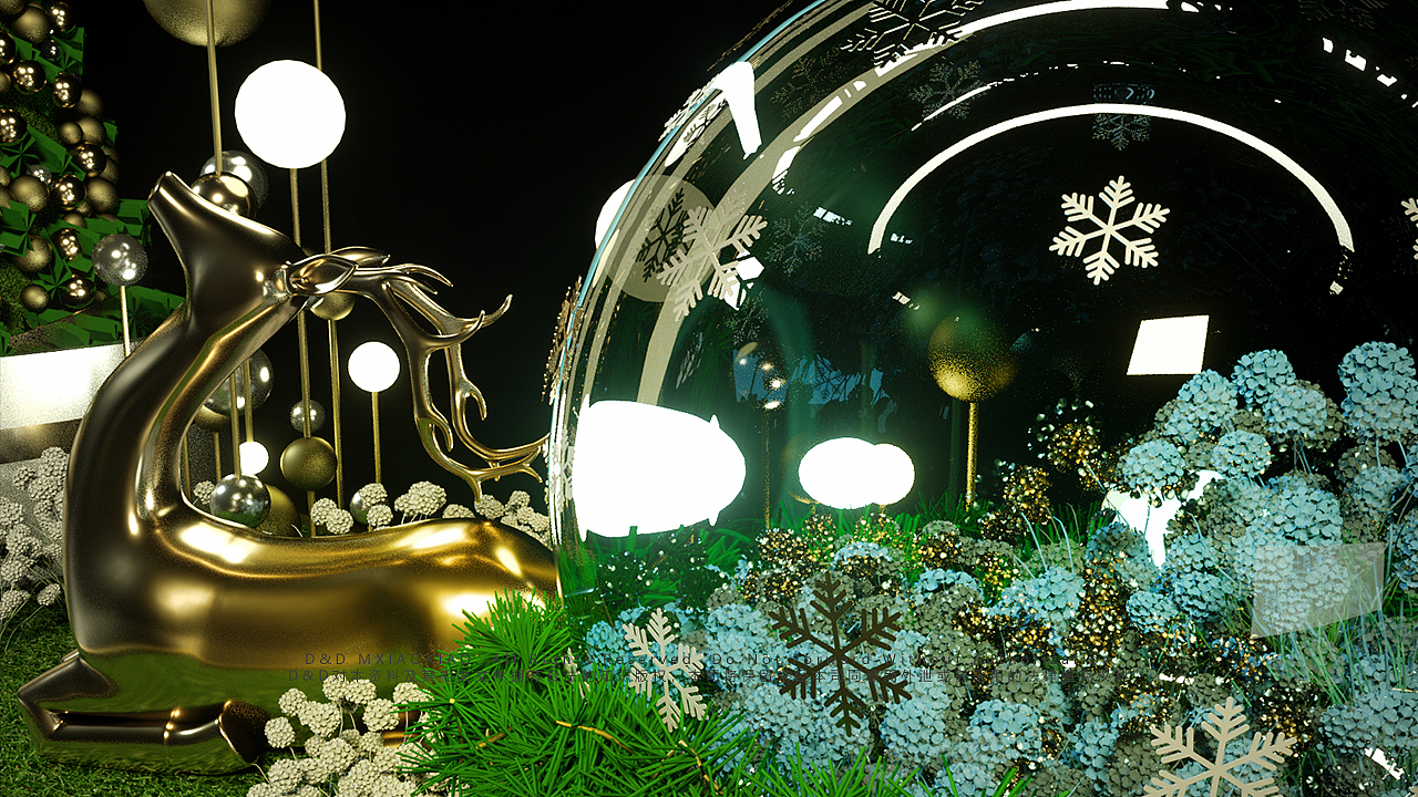 几棵圣诞树的设计