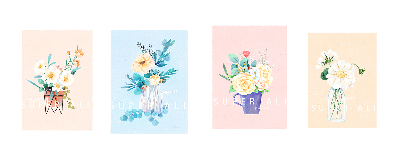 我的三月小结（商业插画篇）（图ZMjAzNzkxMDE2） - 商业插画 - 站酷设计师super阿栗原创素材 - 站酷ZCOOL