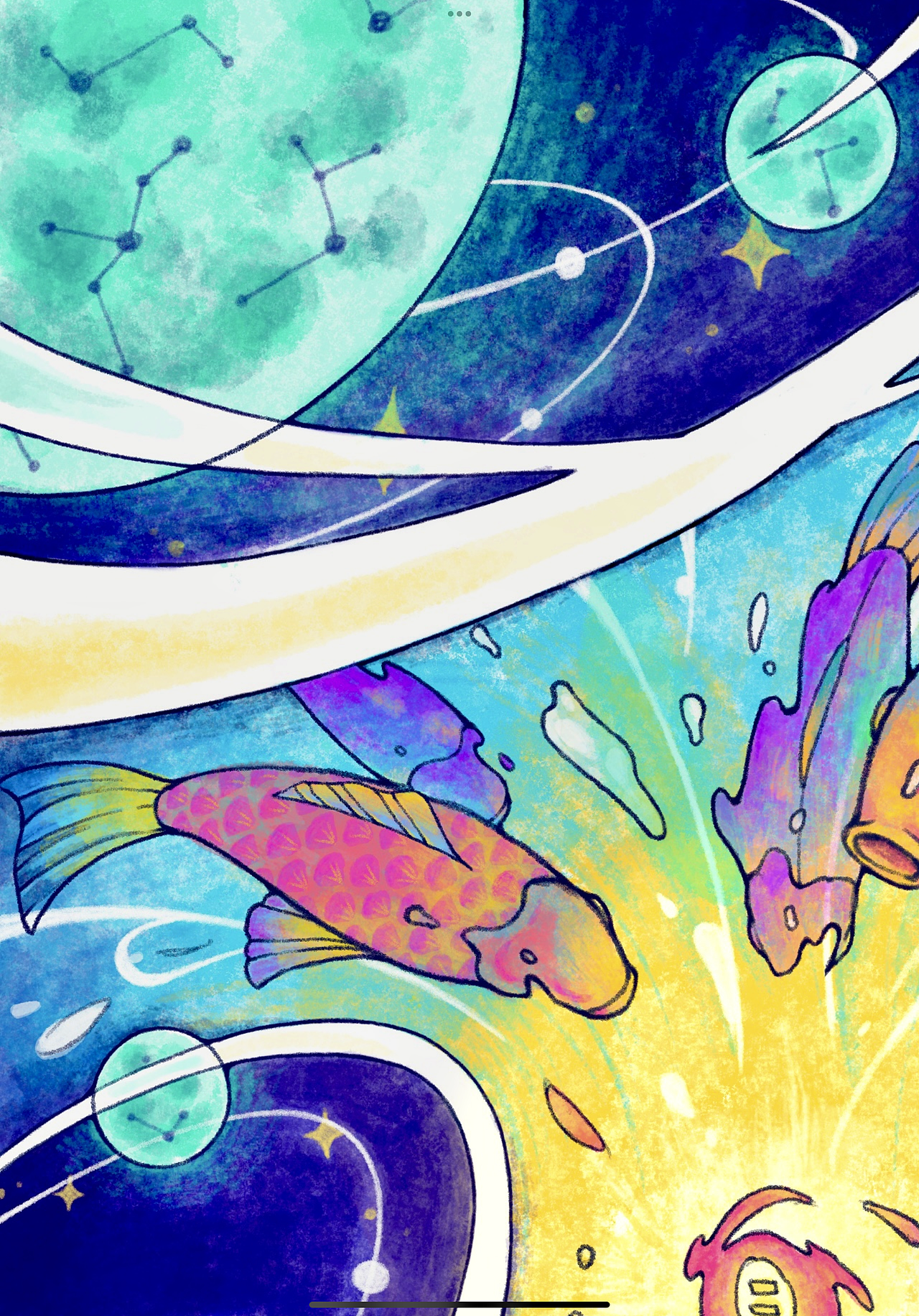 让鱼游进漩涡里（图ZMzIzNzU3MDI0） - 创作习作 - 站酷设计师慧慧2186原创素材 - 站酷ZCOOL