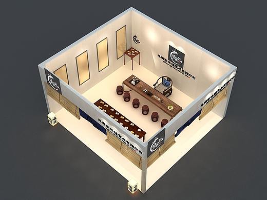 古风展，3d效果图设计，展会设计
