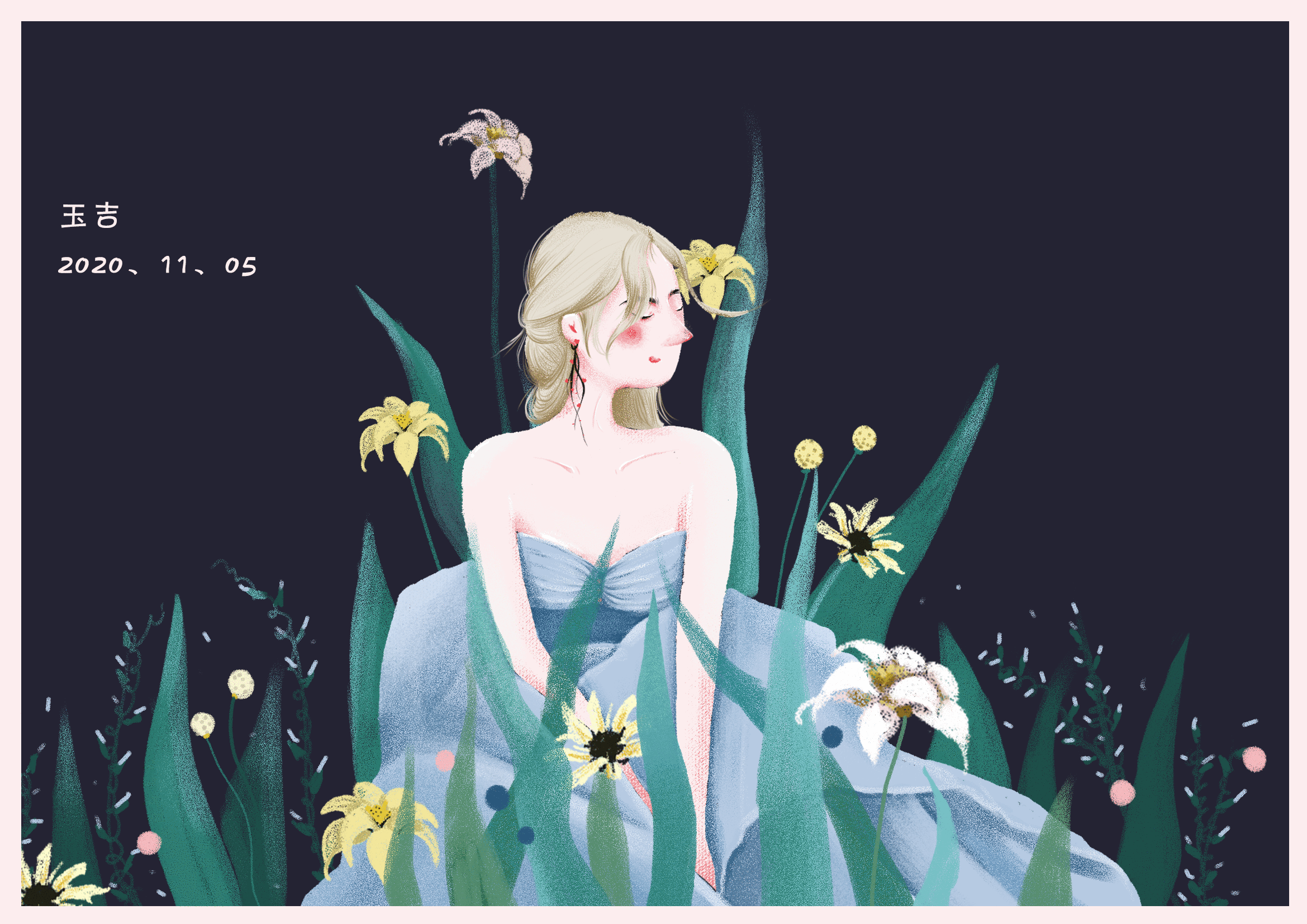 女孩--Girl（图ZMjMwOTMzMDE2） - 创作习作 - 站酷设计师哈玉吉呀原创素材 - 站酷ZCOOL