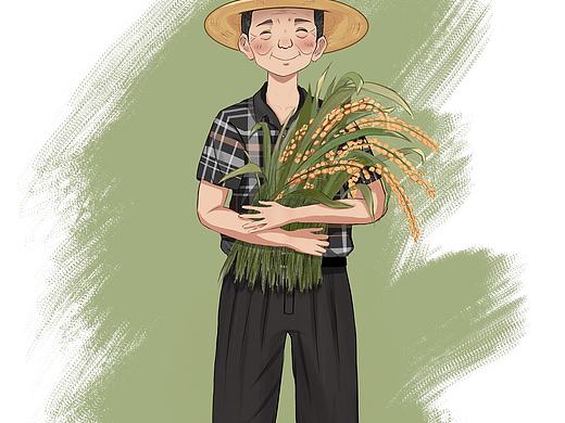 希望每粒稻米都像是您依然在人間（個人主頁-ZNTI5NDU2ODA=） - 創(chuàng)作習(xí)作 - 站酷設(shè)計師堯堯堯大堯原創(chuàng)素材 - 站酷ZCOOL