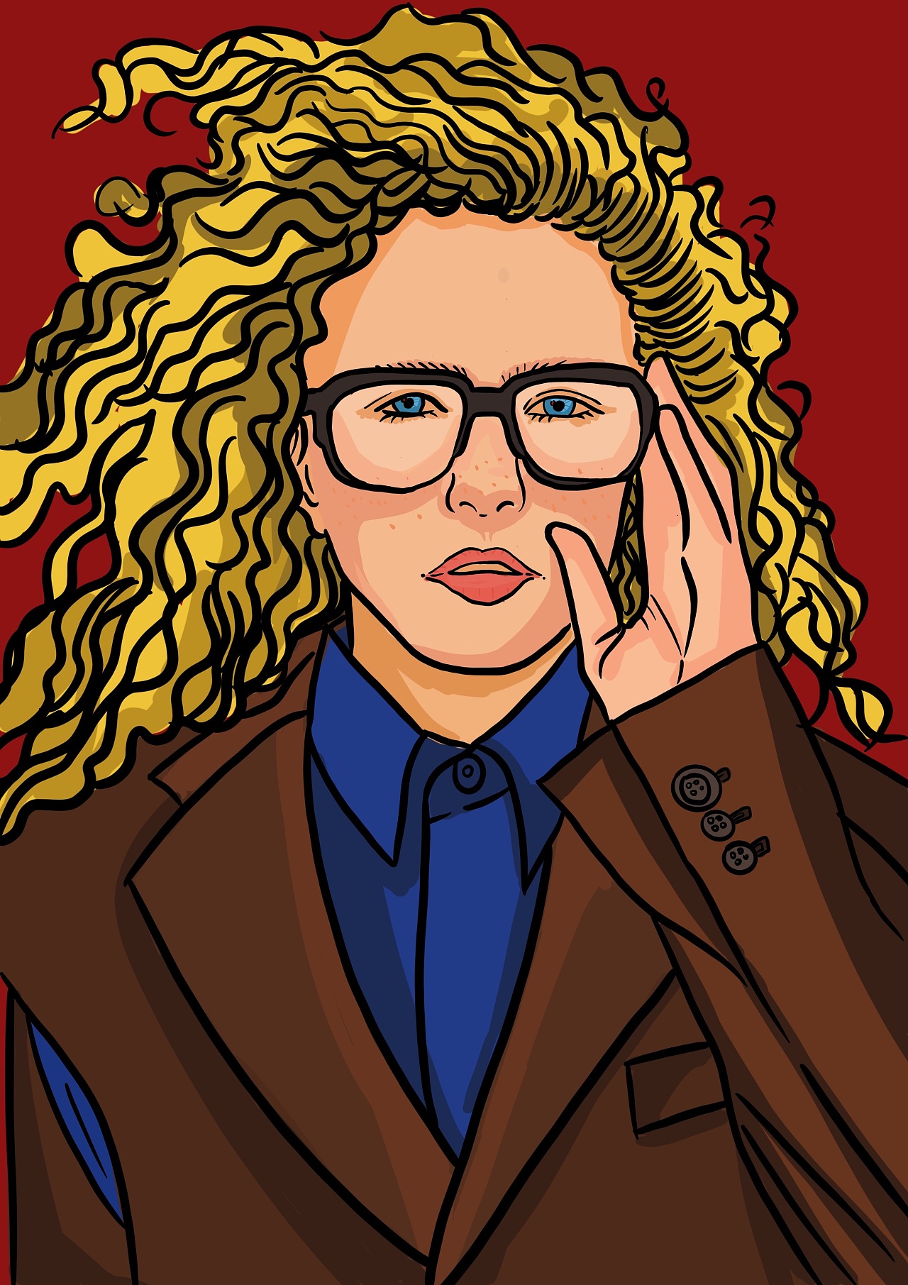 the gentlewoman|插画|创作习作|caroledeng - 临摹作品 - 站酷