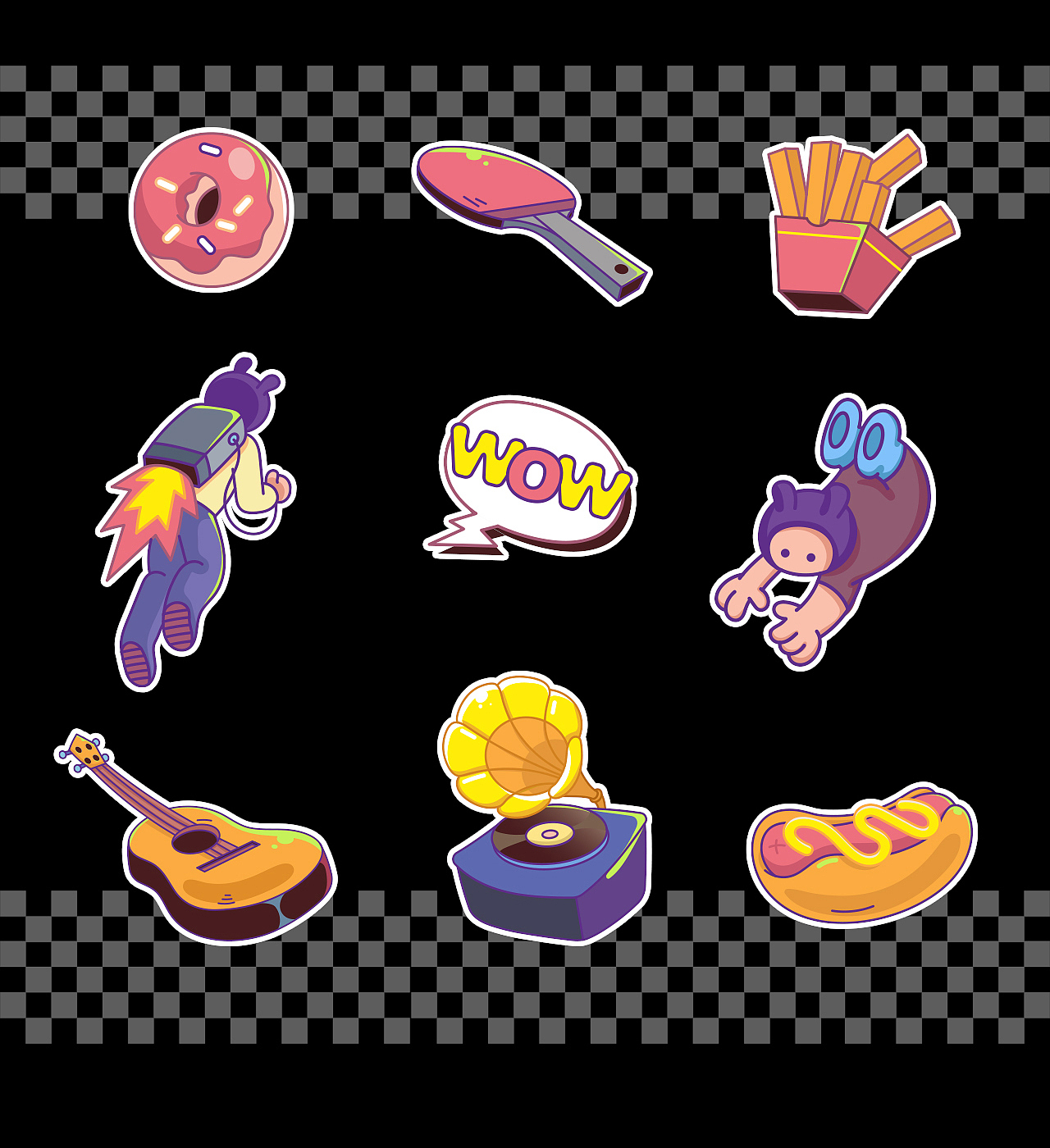 城事朋友节 - 平安银行云店年终盛典设计总结（图ZMjkyOTYwMTM2） - 商业插画 - 站酷设计师SENSE叁拾原创素材 - 站酷ZCOOL