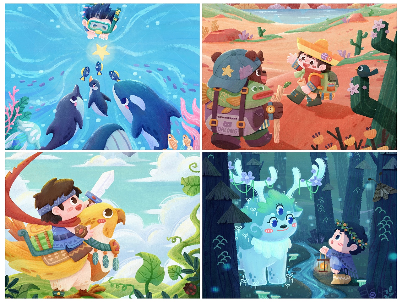 近期大场景合集 | 儿童插画（图ZMzI1NTIzNzQ4） - 儿童插画 - 站酷设计师大龙_Dalong原创素材 - 站酷ZCOOL