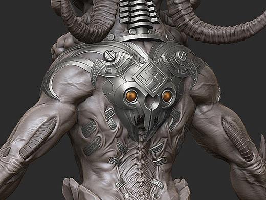 Zbrush怪物雕刻